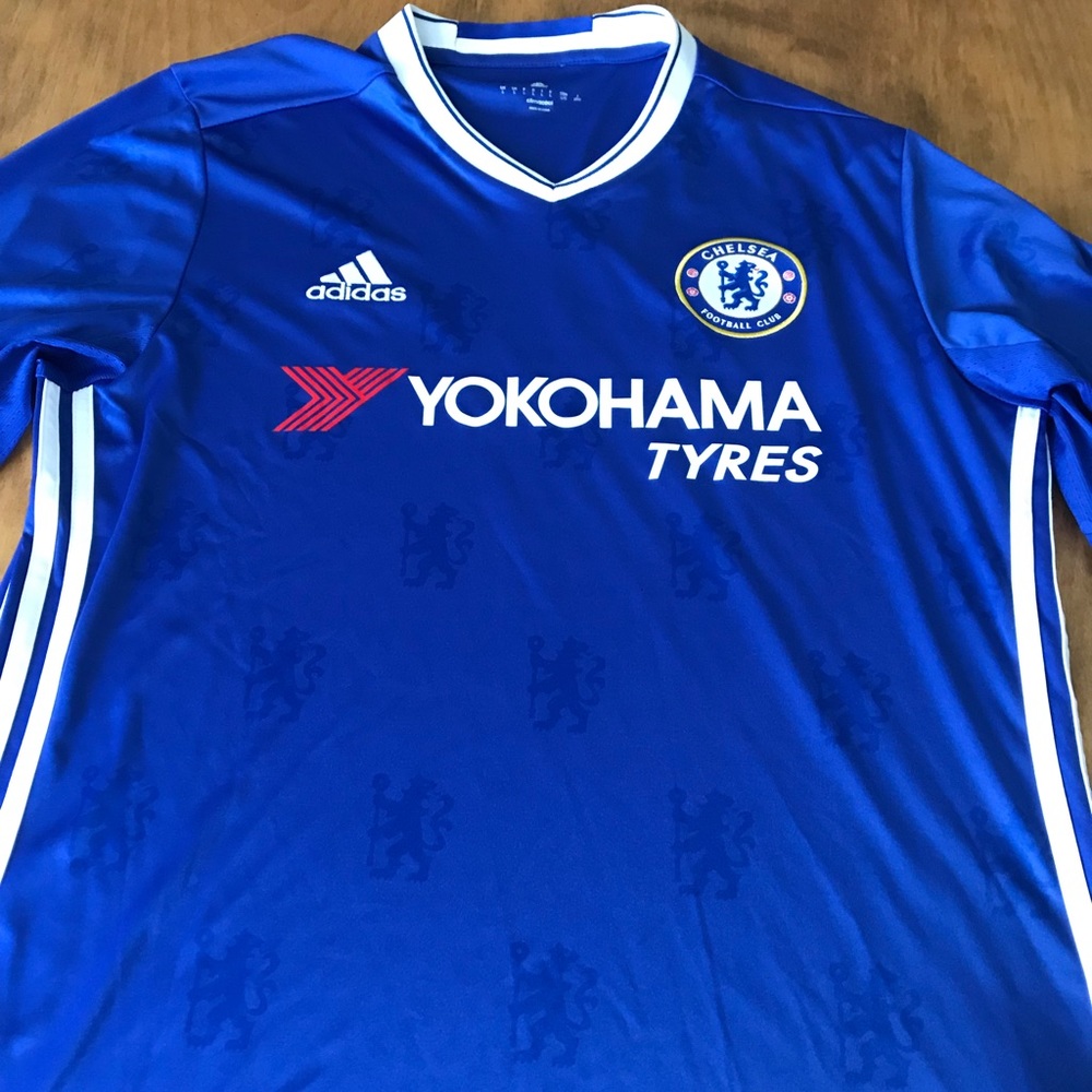 Addidas Chelsea FC long sleeve Jersey, Mens Size L